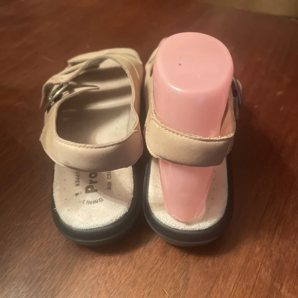 Propet Breeze Women’s Taupe Nubuck Leather Comfortable Sandals Women's 6M